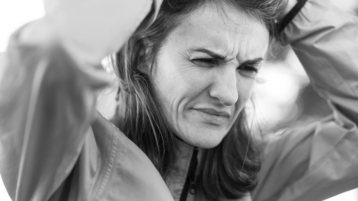 portrait of a depressed woman